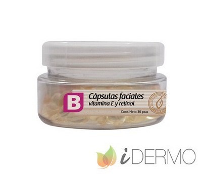 CÁPSULAS FACIALES VITAMINA E Y RETINOL